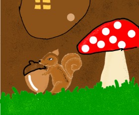 Рисунок на тему «Белка» — автор: Christine 2