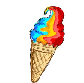 Lsk の アイスクリーム の絵