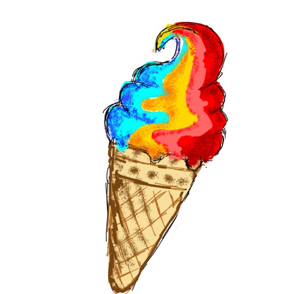 Eis-Zeichnung von Lsk