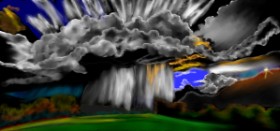 Çhåching の 雲 の絵
