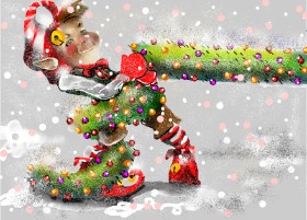 Mandy Boggs の クリスマスエルフ の絵