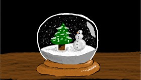 Рисунок на тему «Снежный шар» — автор: Sam