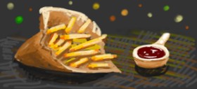 shiNIN の フライドポテト の絵