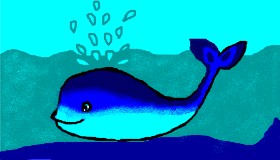 TRIPPYHIPPEX の クジラ の絵