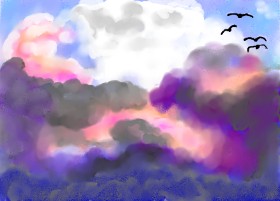 SAM AKA MARGARET 🙄 の 雲 の絵