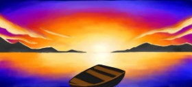 Sonnenuntergang-Zeichnung von lululu55