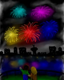 Drawing of Fireworks by Mitch490👑