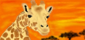 Drawing of Giraffe by WockaWocka