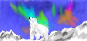 Eclat de Lune の ホッキョクグマ の絵
