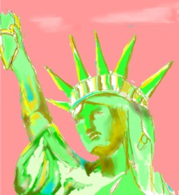 Belem の 自由の女神像 の絵