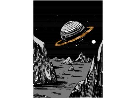 Рисунок на тему «Сатурн» — автор: Mostafa