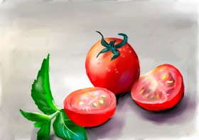 Рисунок на тему «Помидор» — автор: Rose rocket