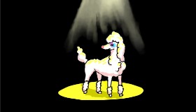 Sam の プードル の絵