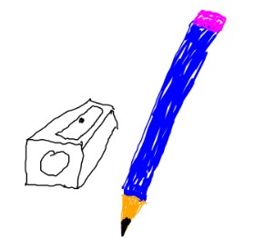 Sallly の 鉛筆 の絵
