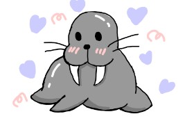 Drawing of Walrus by ʕ•́ᴥ•̀ʔっ