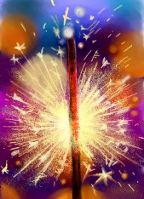 Drawing of Fireworks by ⋆su⋆vinci彡