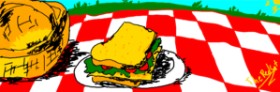 Drawing of Sandwich by TheRedCat