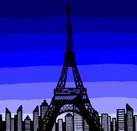 Joze の エッフェル塔 の絵