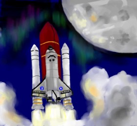 Рисунок на тему «Ракета» — автор: mr yj