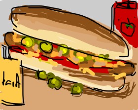 Firsttry の ホットドッグ の絵