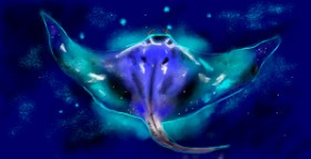 Рисунок на тему «Скат» — автор: Eclat de Lune