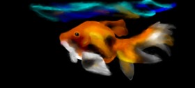 Gillian の 金魚 の絵