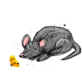 Рисунок на тему «Мышь» — автор: Doop