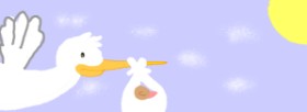 Caitlyn の コウノトリ の絵
