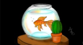 ꧁Aurora꧂ の 金魚 の絵