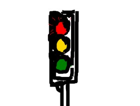 dissapointment の 信号機 の絵