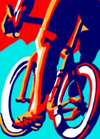 ⋆su⋆vinci彡 の 自転車 の絵
