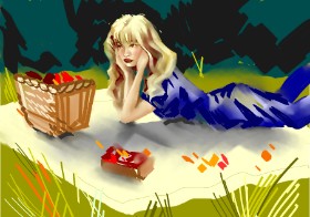 Moon の ピクニック の絵