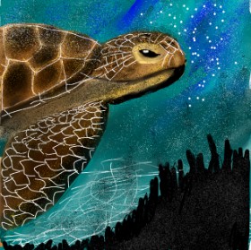 Yasmeen の ウミガメ の絵