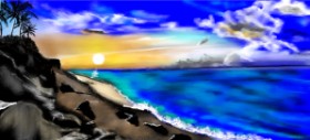 Drawing of Island by Çhåching