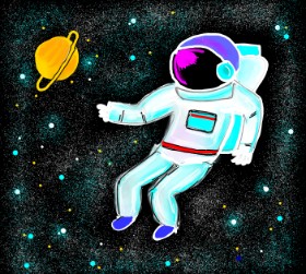 Рисунок на тему «Космонавт» — автор: Dream