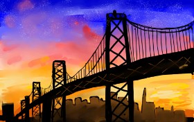Рисунок на тему «Мост» — автор: Rose rocket
