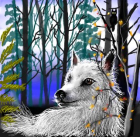 Рисунок на тему «Волк» — автор: Leah