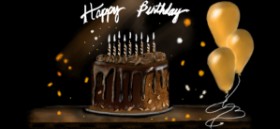 Çhåching の 誕生日ケーキ の絵