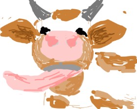 Drawing of Cow by Firsttry