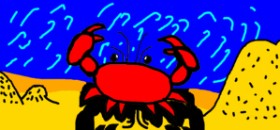 Рисунок на тему «Краб» — автор: Drawly