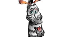 Zebra-Zeichnung von Hey Phillip