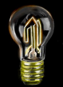 Drawing of Light bulb by ⋆su⋆vinci彡