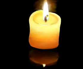 Drawing of Candle by Lou