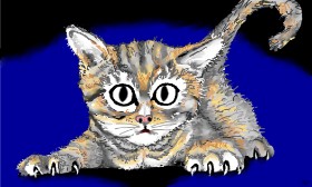 Рисунок на тему «Котенок» — автор: Flowerpot