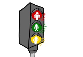 Gabi の 信号機 の絵