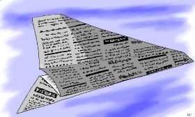 Flowerpot の 新聞 の絵