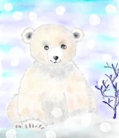 Snowy の ホッキョクグマ の絵