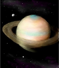 Рисунок на тему «Сатурн» — автор: 🌌Mom💕E🌌