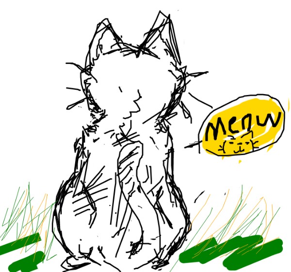 Рисунок на тему «Кот» — автор: !waffleru