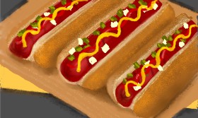 Tim の ホットドッグ の絵